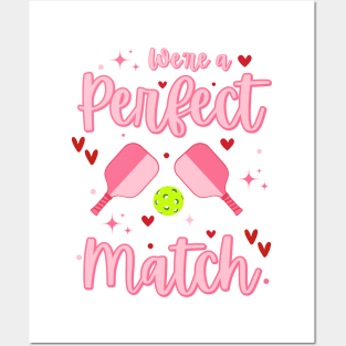 Pickleball is my Valentine, We're a Perfect Match, Pickleball Players Posters and Art